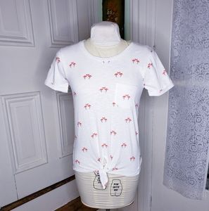 NWT J.Crew flamingo tshirt.  Size XXS.